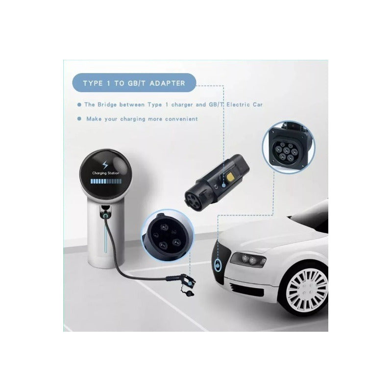 Adaptador Vehículo Eléctrico Tipo 1 A Gbt Byd, Jac, Sev, Etc