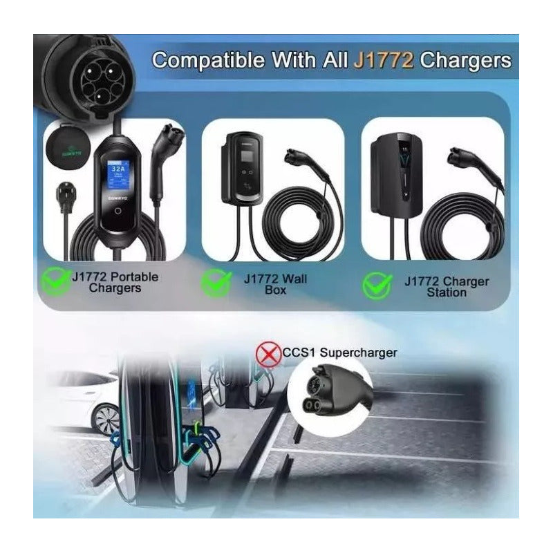 Adaptador Vehículo Eléctrico Tipo 1 A Gbt Byd, Jac, Sev, Etc
