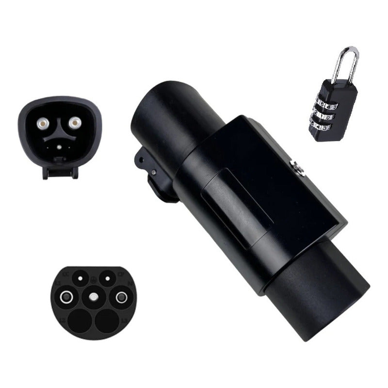 Adaptador Auto Eléctrico Tesla A Gbt, Para Byd, Jac, Candado