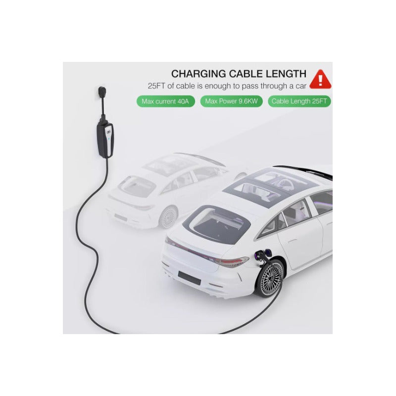 Cargador Portátil Tesla (8a-40a) Instalación Fija O Móvil