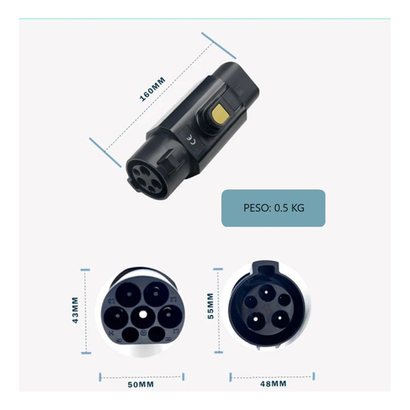 Adaptador Vehículo Eléctrico Tipo 1 A Gbt Byd, Jac, Sev, Etc
