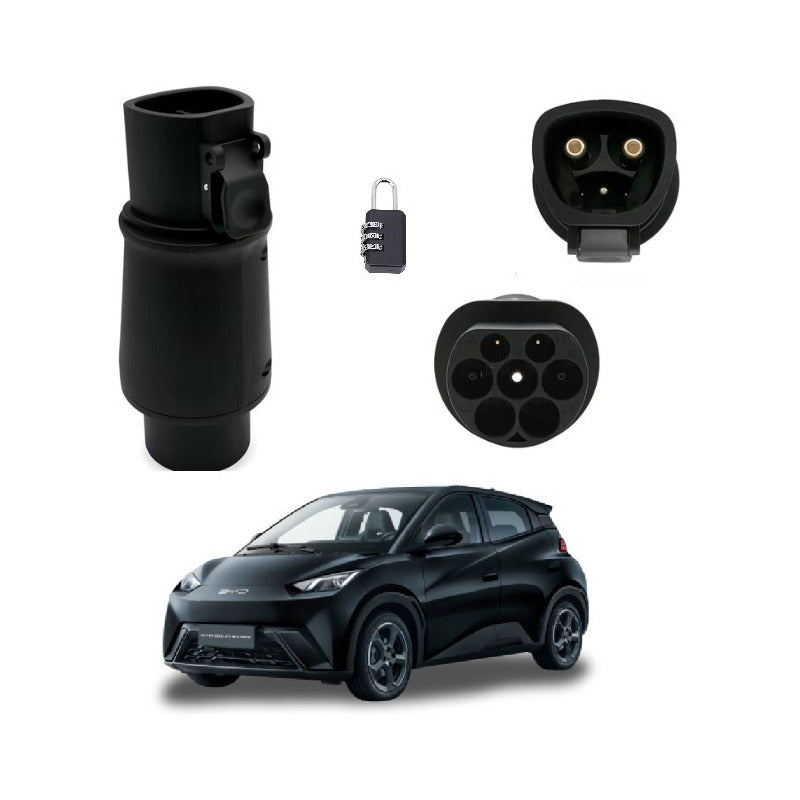 Adaptador Auto Eléctrico Tesla A Gbt, Byd, Jac, Con Candado
